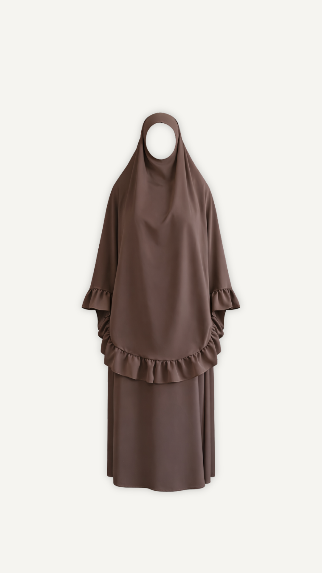 Ensemble prière taupe femme Myraïda | Coupe ample douce