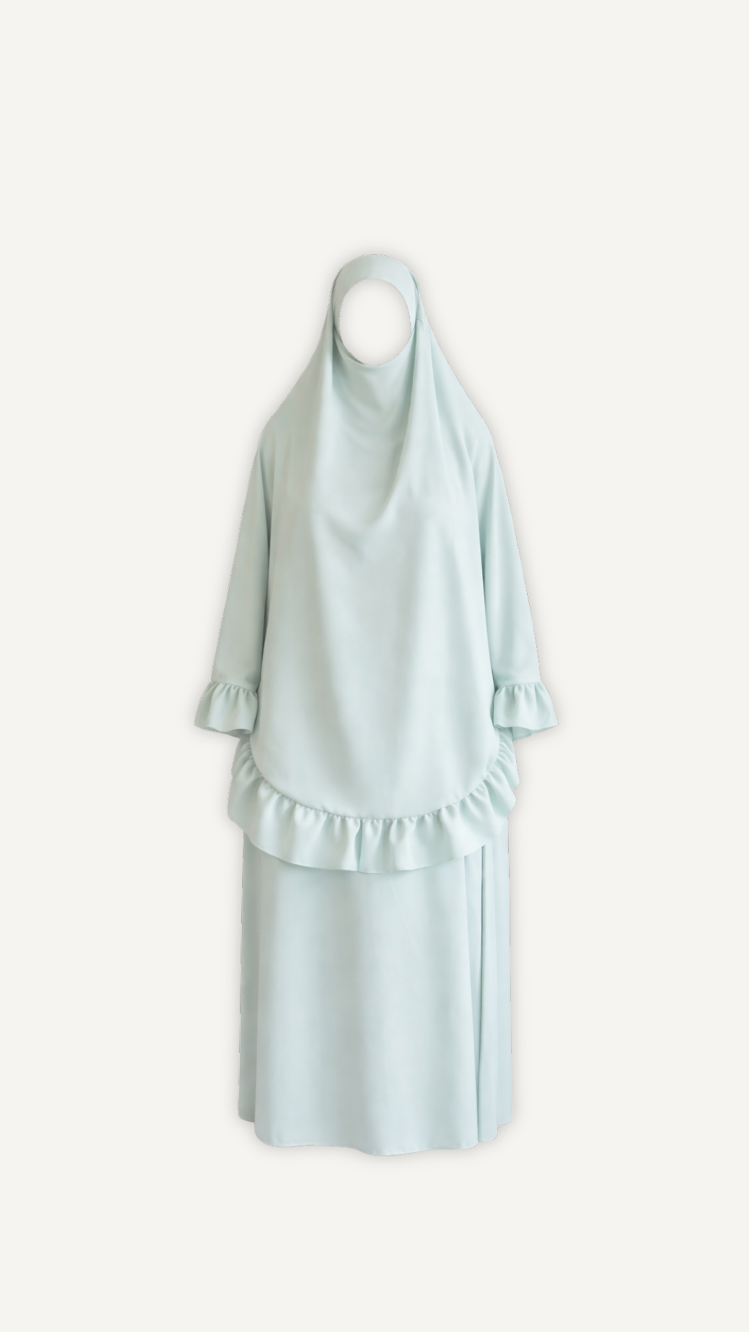 Ensemble prière vert eau femme Myraïda | Teinte apaisante