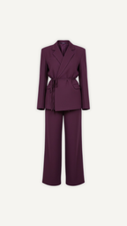 Ensemble tailleur violet femme Myraïda | Look structuré chic