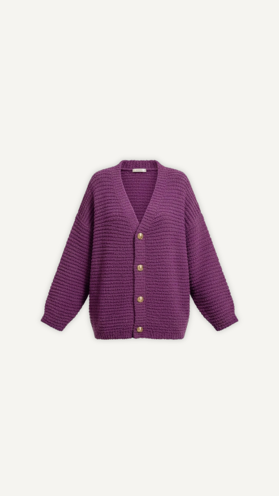 Gilet Cocoon mauve femme Myraïda | Maille douce élégante