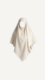 Khimar beige Myraïda | Tissu fluide confortable