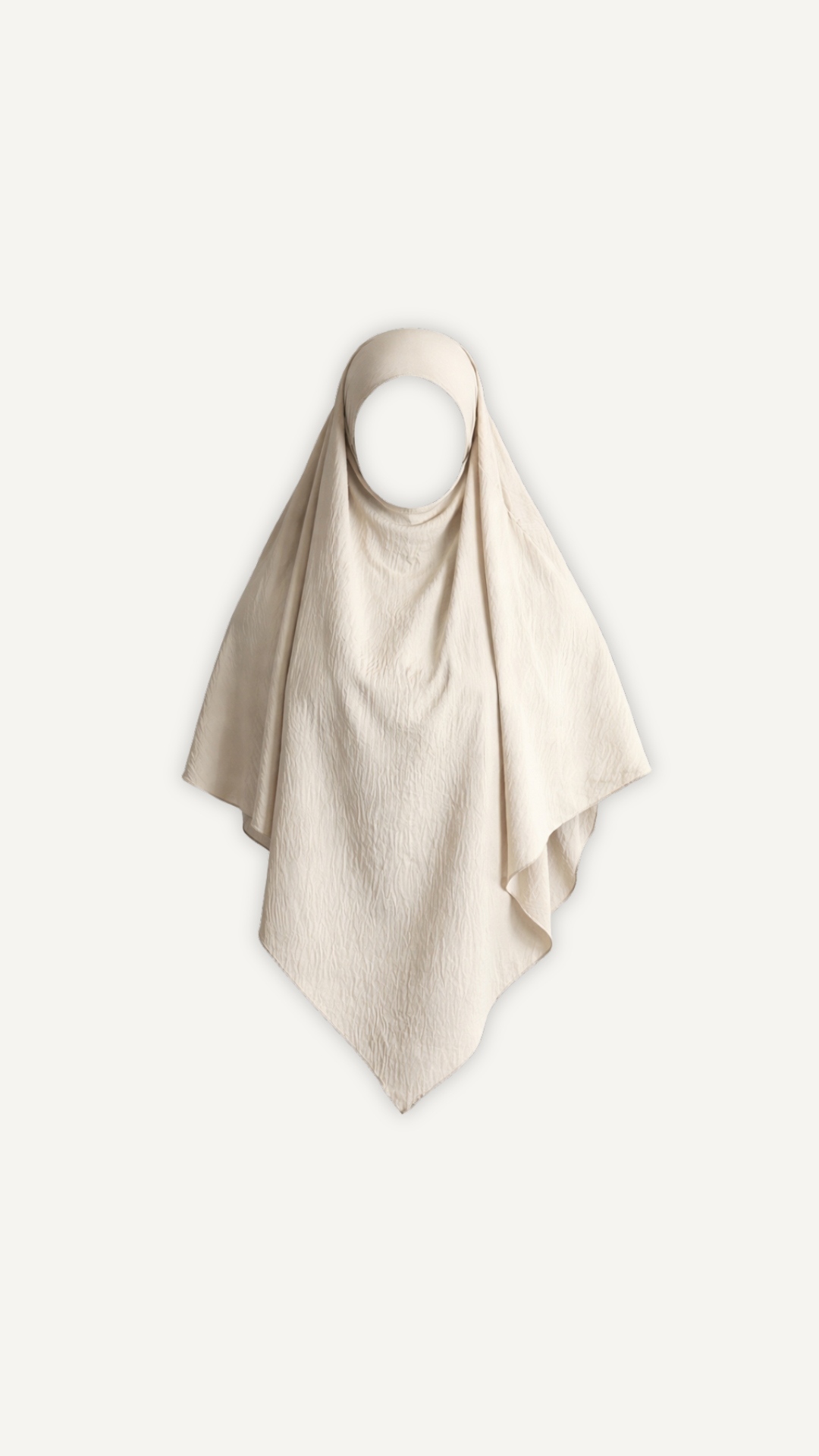 Khimar beige Myraïda | Tissu fluide confortable