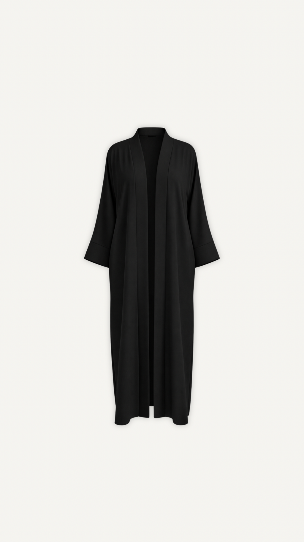Kimono long noir femme Myraïda | Basique intemporel chic