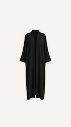 Kimono long noir femme Myraïda | Basique intemporel chic