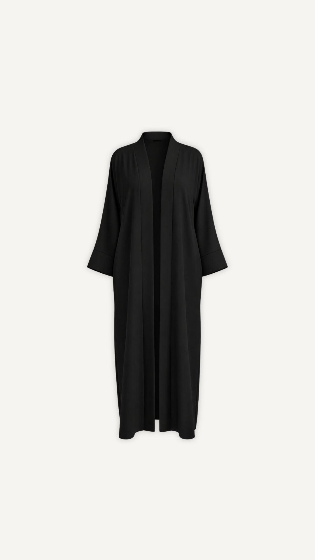 Kimono long noir femme Myraïda | Basique intemporel chic