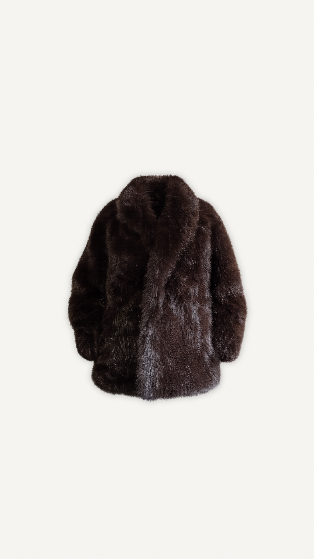 Manteau fausse fourrure élégant femme Myraïda | Effet luxueux