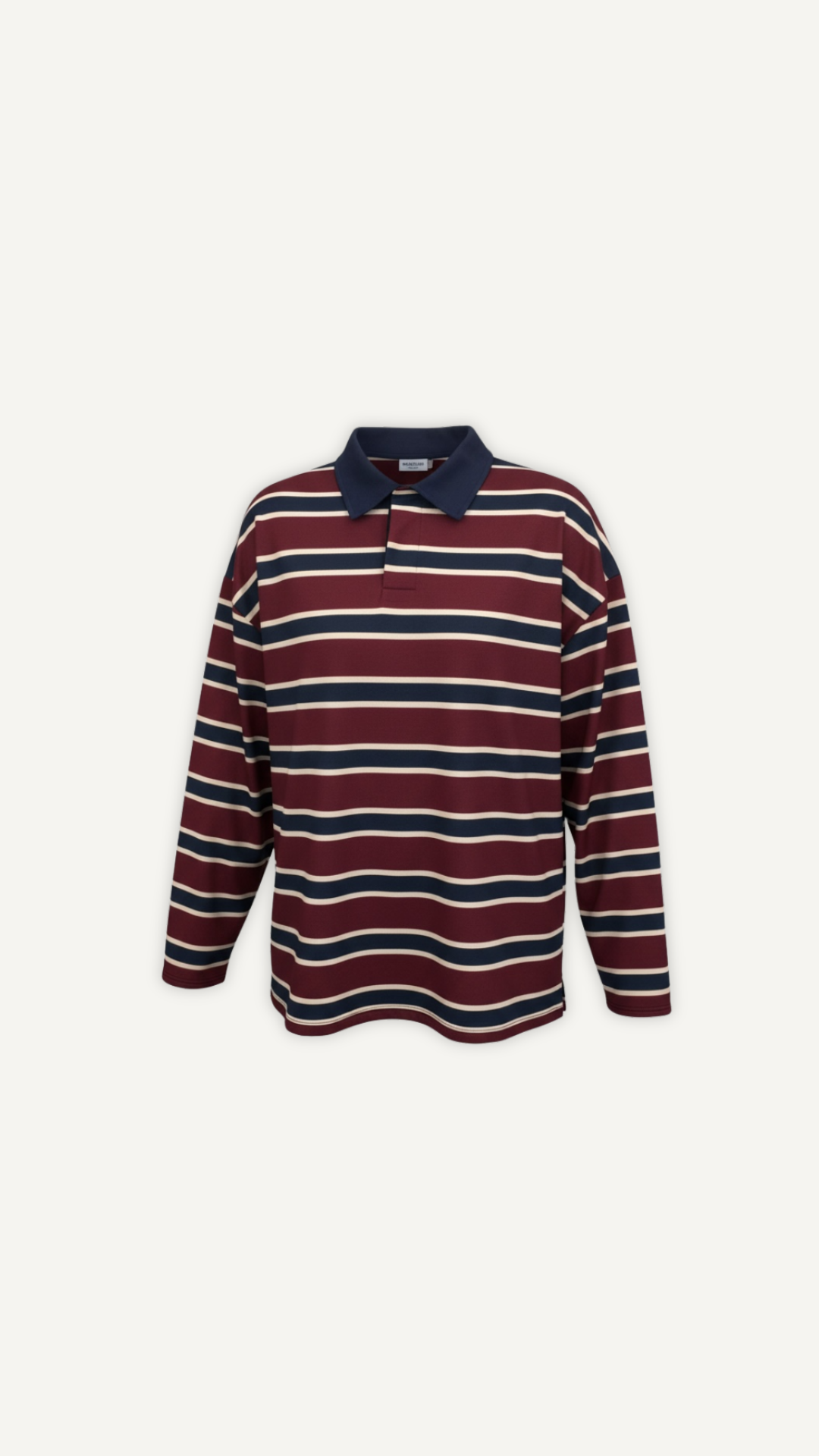 Polo rayé essentiel bordeaux femme Myraïda | Style casual chic