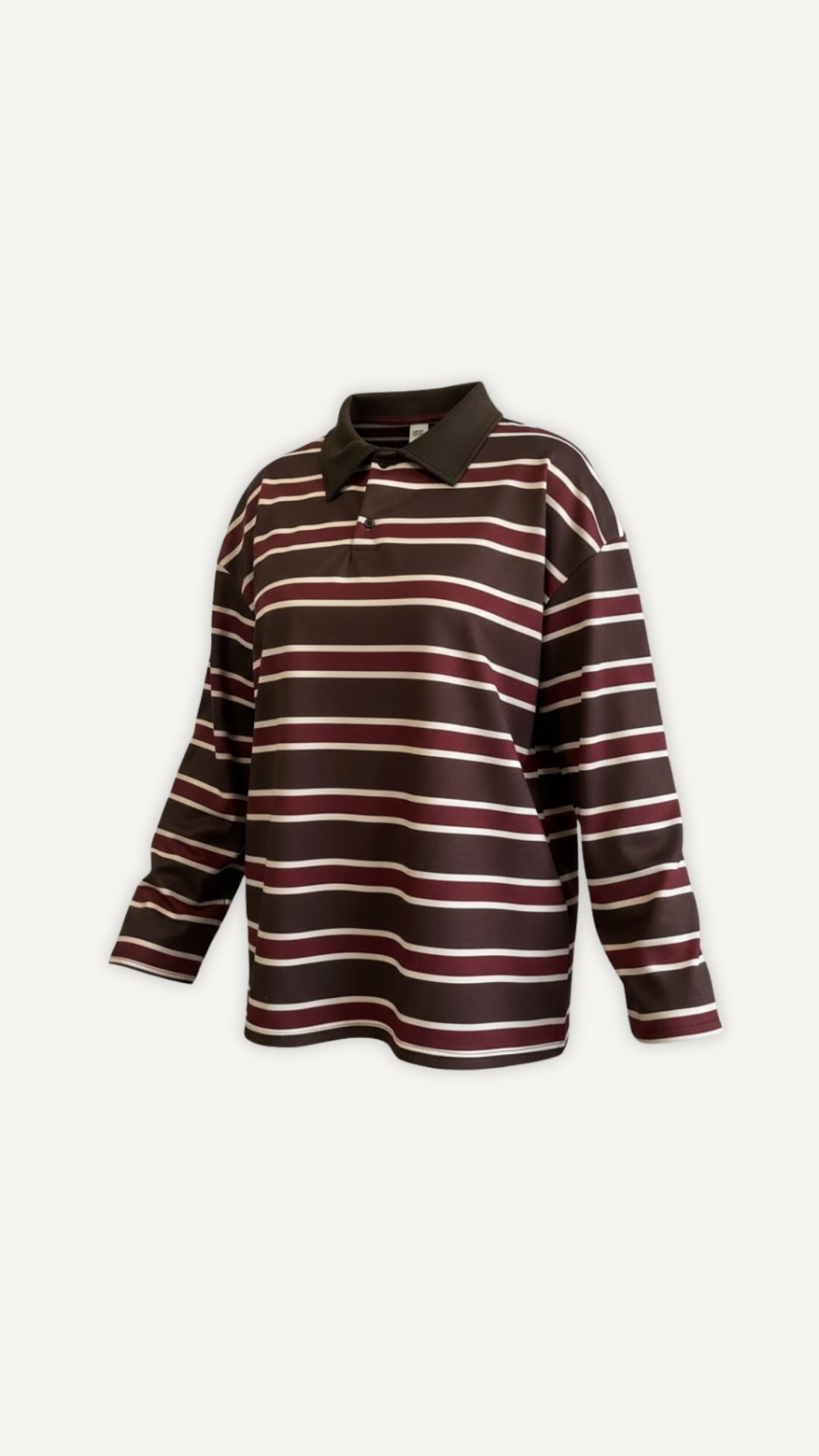 Polo rayé essentiel marron femme Myraïda | Basique tendance