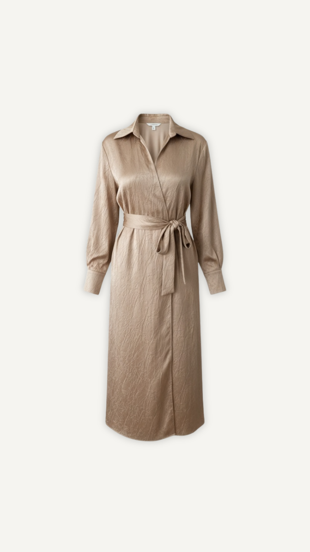 Robe longue fluide beige élégante Myraida | Tenue de soirée ou cérémonie