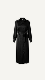 Robe longue fluide noire élégante Myraida | Tenue de soirée ou cérémonie